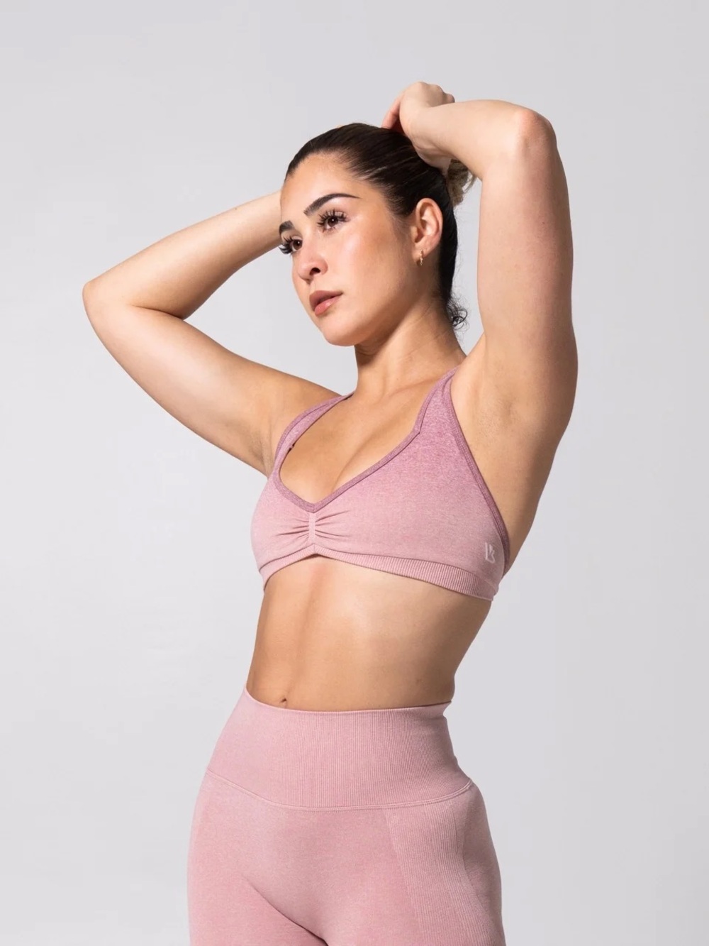 NWT Buffbunny Micro Seamless Sports Bra - Heather Rose Ombre